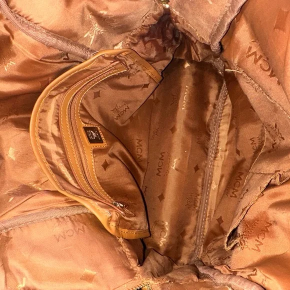 MCM Cognac Visetos Backpack - Picture 7 of 7